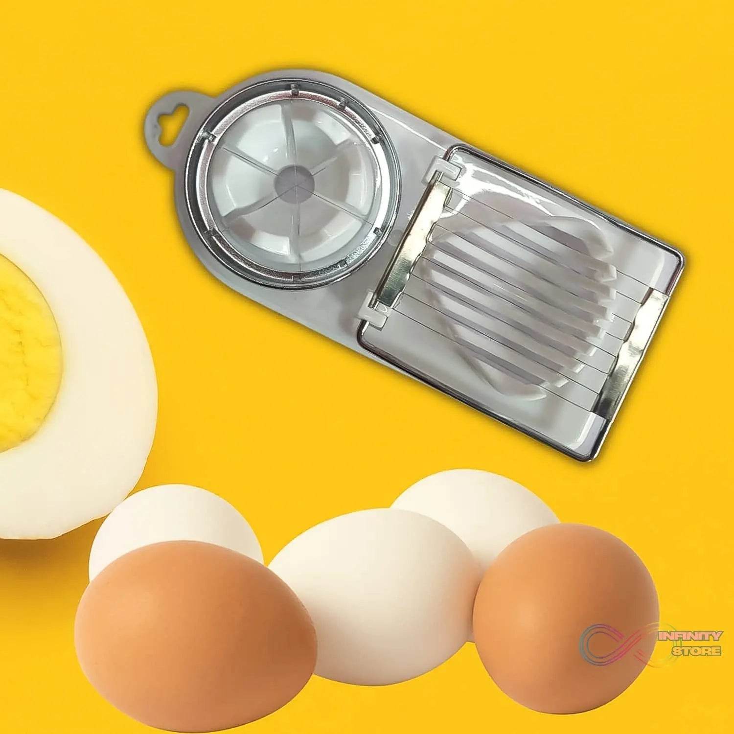 2 In 1 Egg Slicer, Egg Cutter For Hard Boiled Eggs - infinityexculsivestore.com