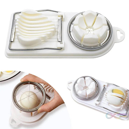 2 In 1 Egg Slicer, Egg Cutter For Hard Boiled Eggs - infinityexculsivestore.com