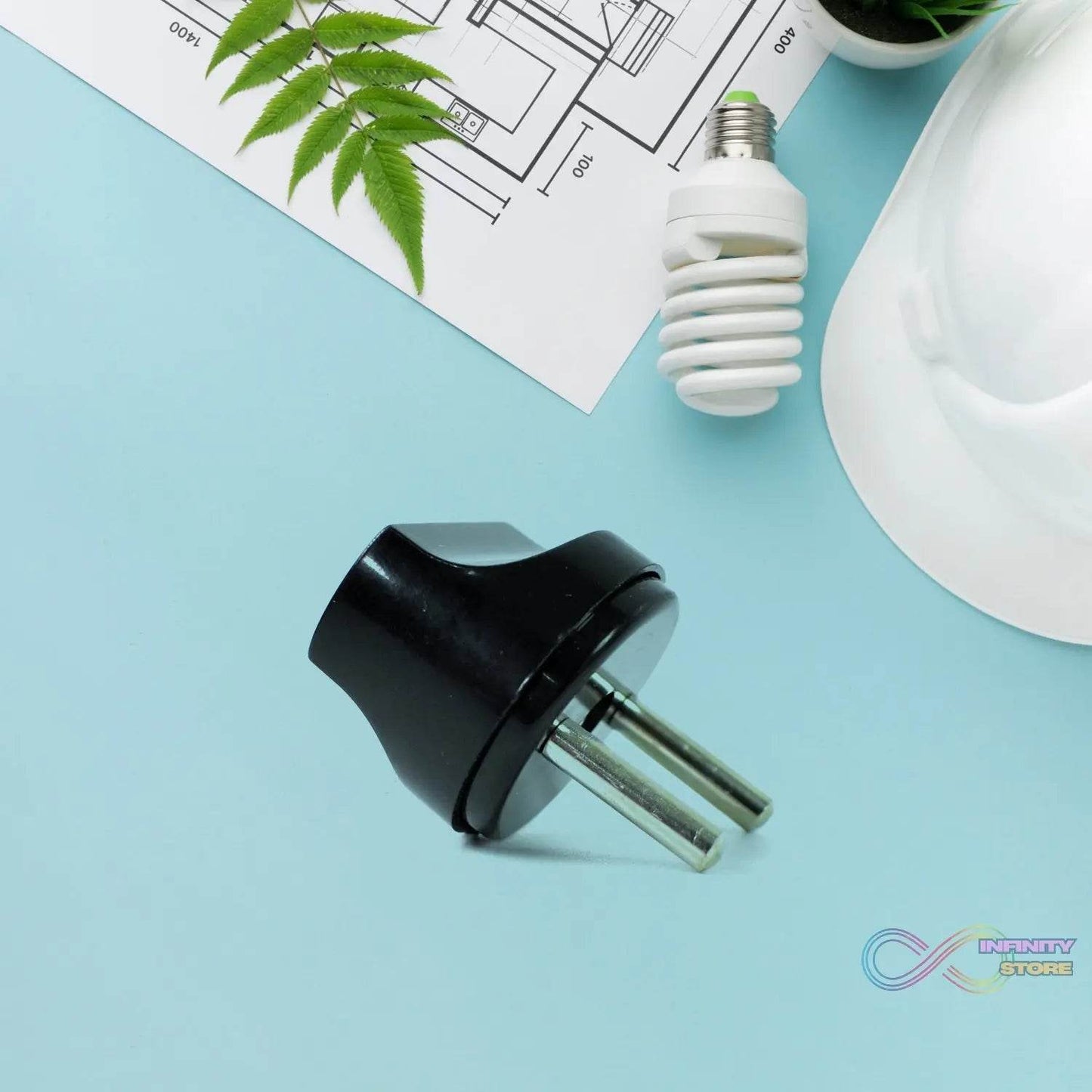 2 PIN Plug Converter, Plug Adapter (1 Pc ) - infinityexculsivestore.com