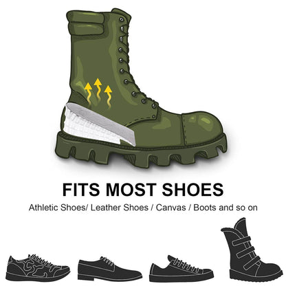 2 Pairs Heel Lift Inserts Height Increase Insole Invisible Heightening Insole Sillicone 3-Layer Heel Support Insoles Height-Adjustable Shoe Pads Foot Cushion for Shoes - infinityexculsivestore.com