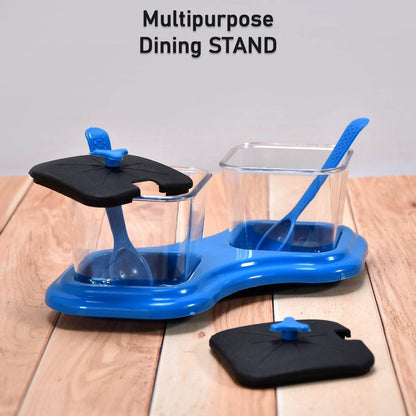 2 - Piece Dining Stand with Pickle Jar, Spice Tray & Spoons - infinityexculsivestore.com