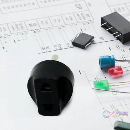 2 Pin 4 Amp. Conversion Electrical connector Plug, 2 PIN Plug Converter, Plug Adapter With Color Box (1 Pc ) - infinityexculsivestore.com