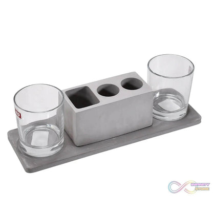 2 Wine Glasses & Marble Holder - Attractive Design for Hotels & Cafes - infinityexculsivestore.com