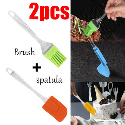 2 in 1 Combo of Big Brush & Spatula Set (2 Pcs Set) - infinityexculsivestore.com