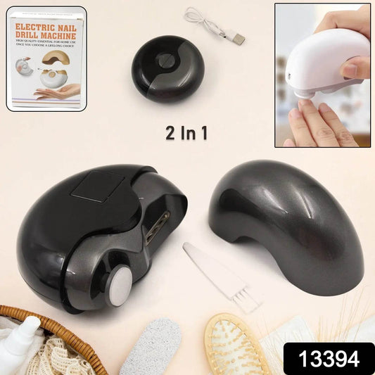 2 - in - 1 Electric Nail Clippers Nail File with Light (1 Pc) - infinityexculsivestore.com