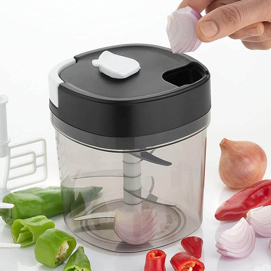 2 in 1 Handy Chopper and Slicer Used Widely for chopping and Slicing of Fruits, Vegetables, Cheese Etc. Including All Kitchen Purposes. - infinityexculsivestore.com