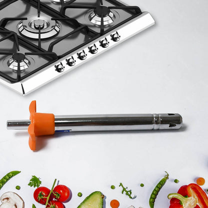 2 in 1 Kitchen Combo Lighter, Stainless Steel Durable Gas Lighter with Vegetable Cutter Peeler, For Kitchen Steel Gas Lighter (2 Pc Set) - infinityexculsivestore.com