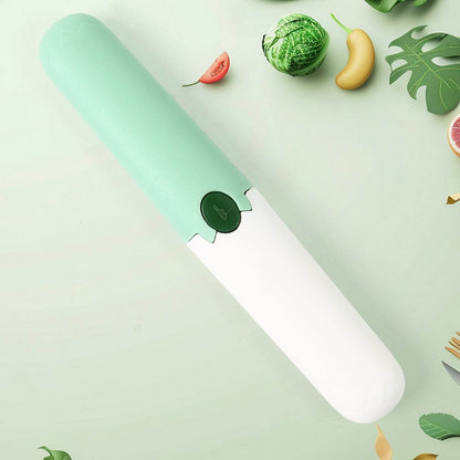 2 in 1 Knife, Multifunctional peeler Two in one fruit knife, fruit and vegetable cutting knife+sawtooth peeler, apple, carrot, potato, fruit slice antiskid - infinityexculsivestore.com