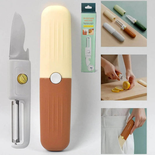 2 in 1 Knife, Multifunctional peeler fruit knife (1 Pc) - infinityexculsivestore.com