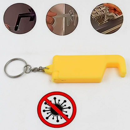 2 in 1 Plastic Keychain with Mobile Stand / Phone Holder (1 Pc / Multicolor) - infinityexculsivestore.com