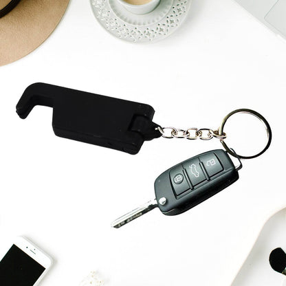 2 in 1 Plastic Keychain with Mobile Stand / Phone Holder (100 Pcs Set / Multicolor) - infinityexculsivestore.com