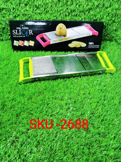 2 in 1 Potato Slicer used in all kinds of household kitchen purposes for cutting and slicing of potatoes. - infinityexculsivestore.com