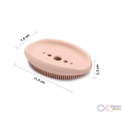 2 in 1 Silicone Cleaning Brush used in all kinds of bathroom purposes for cleaning and washing floors, corners, surfaces and many more things. - infinityexculsivestore.com