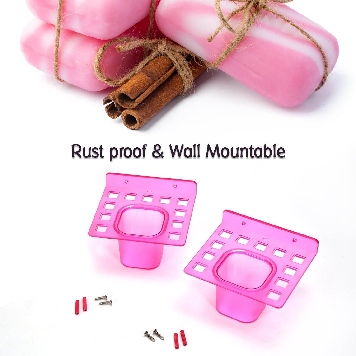 2 - in - 1 Tumbler Dish & Toothbrush Holder (2 - Pcs) - infinityexculsivestore.com