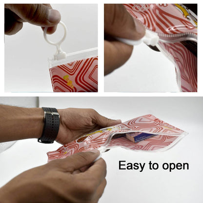 20 Pc Red Printed Pouch For Carrying Stationary Stuffs And All By The Students. - infinityexculsivestore.com