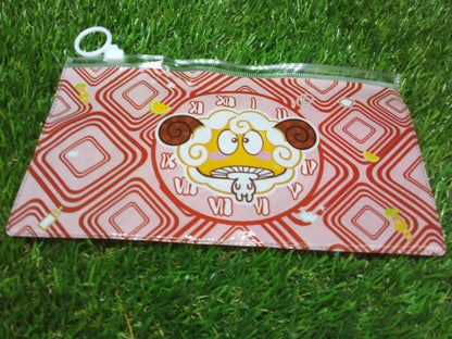 20 Pc Red Printed Pouch For Carrying Stationary Stuffs And All By The Students. - infinityexculsivestore.com