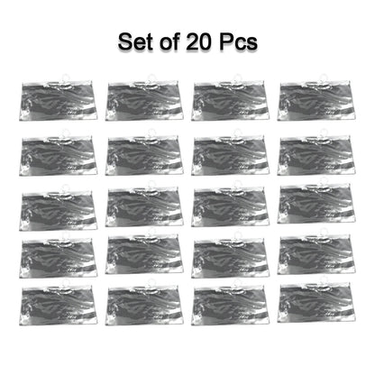 20 Pc Transparent Pouch For Carrying Stationary Stuffs And All By The Students. - infinityexculsivestore.com
