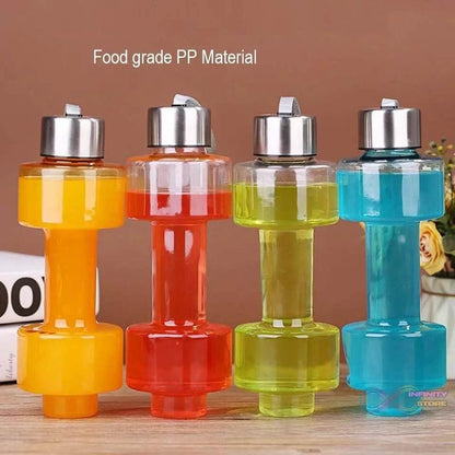2002_Steel Cap Plastic water Dumbbells Bottle - infinityexculsivestore.com