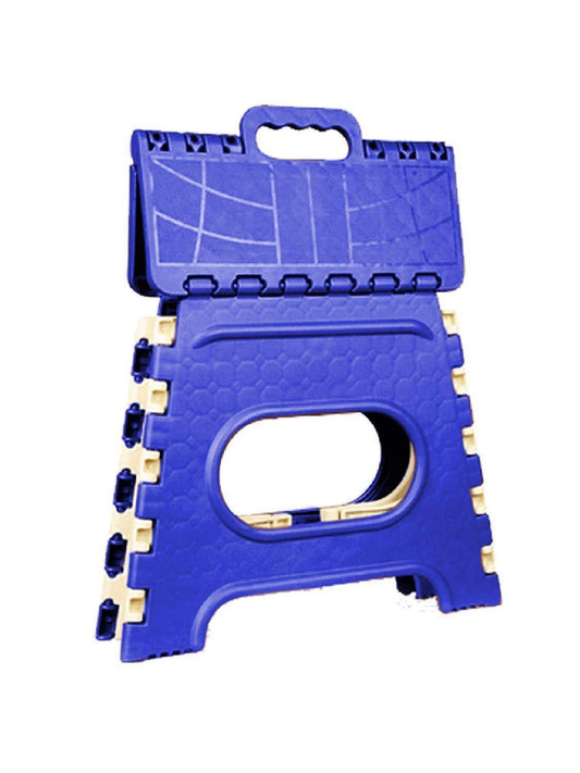 2009_12 Inch Plastic Folding Step Stool for Kids and Adults with Handle (Multicolor) - infinityexculsivestore.com