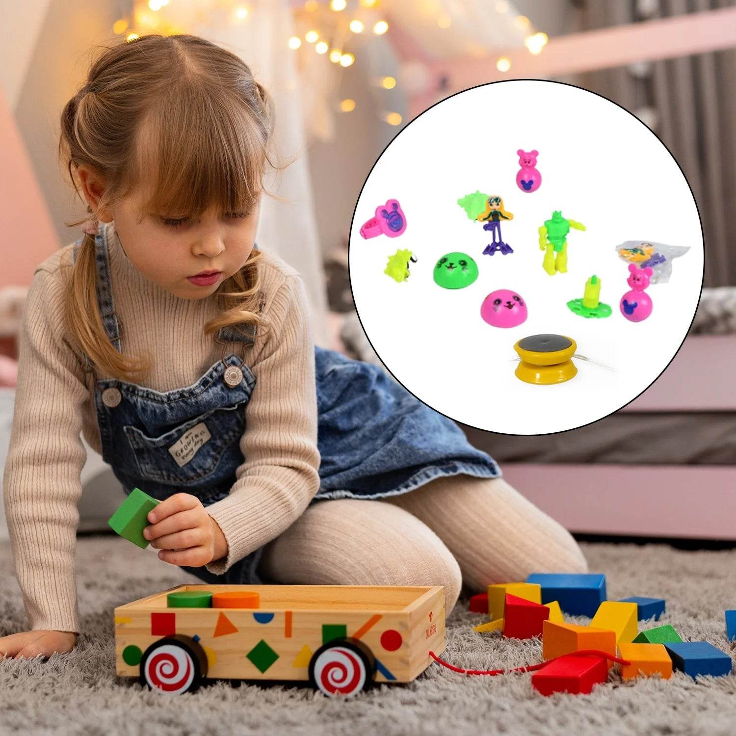20pc Mix All New Toy With Plastic Commander Container , Mix All Types Playing Toy For Kids - infinityexculsivestore.com