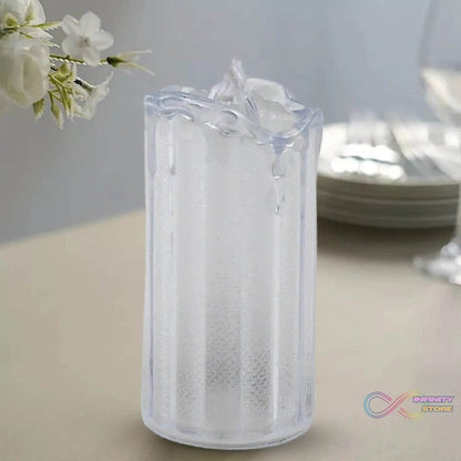 24 Pc Flameless and Smokeless Decorative Melting Candles LED Tea Light Candle Flickering Electronic Candle - infinityexculsivestore.com