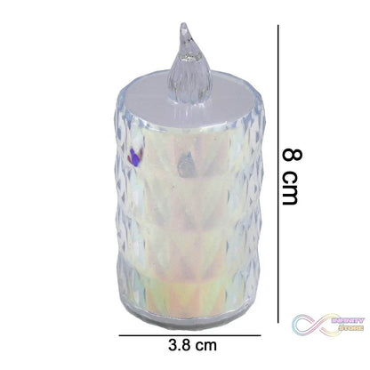 24 Pc Flameless and Smokeless Decorative Melting Candles LED Tea Light - infinityexculsivestore.com