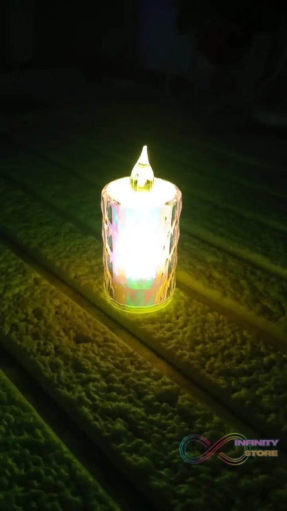 24 Pc Flameless and Smokeless Decorative Melting Candles LED Tea Light - infinityexculsivestore.com