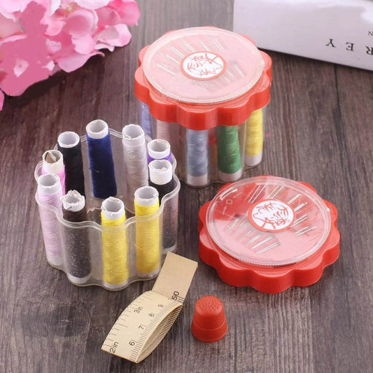 24 Pc Sewing Box used in storing of thread roles and sewing stuff including all home purposes. - infinityexculsivestore.com