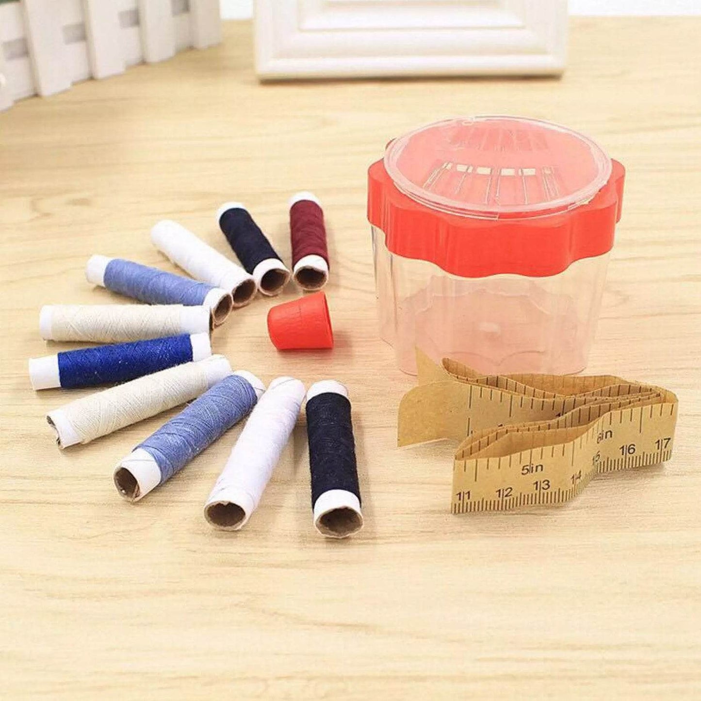 24 Pc Sewing Box used in storing of thread roles and sewing stuff including all home purposes. - infinityexculsivestore.com