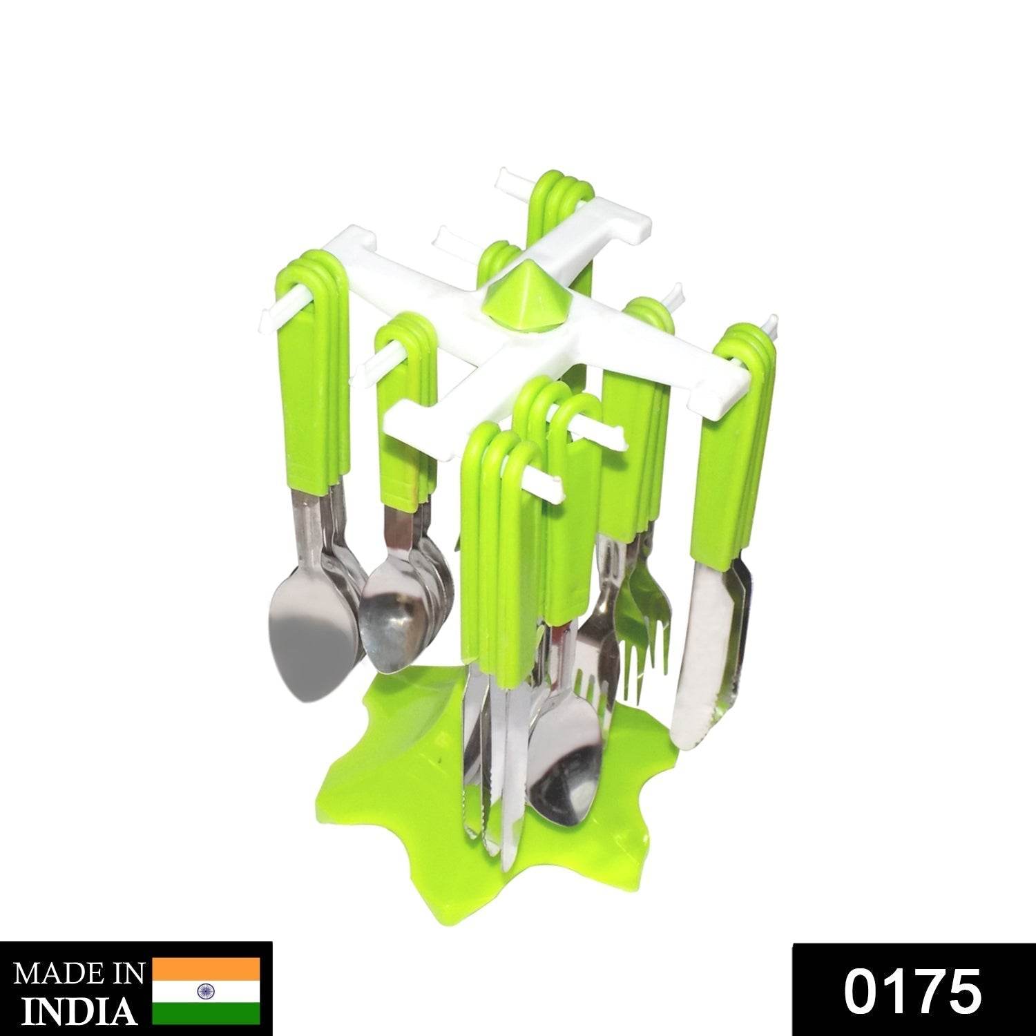 24 Piece Stainless Steel Premium Cutlery Set With Stand - infinityexculsivestore.com
