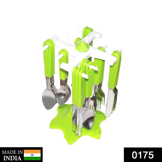 24 Piece Stainless Steel Premium Cutlery Set With Stand - infinityexculsivestore.com