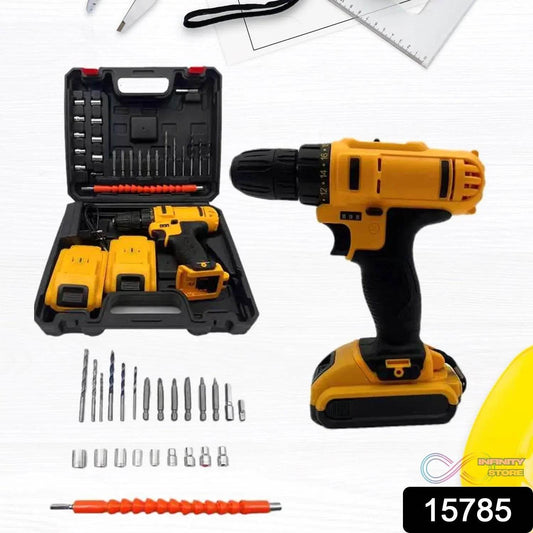 24 V lithium Double battery cordless drill set (29 Pcs Set) - infinityexculsivestore.com