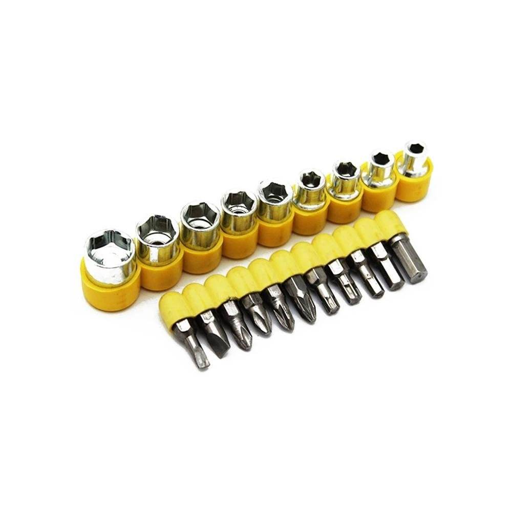 24 pcs T shape screwdriver set Batch Head Ratchet Pawl Socket Spanner hand tools - infinityexculsivestore.com