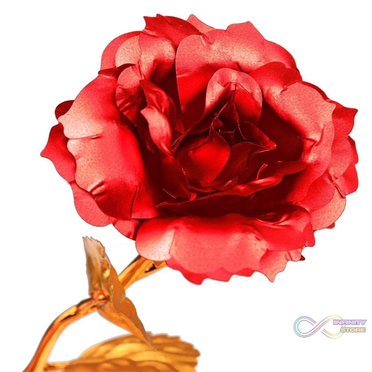 24k Gold Rose,hicoosee Gold Foil Plated Rose with LOVE Stand and Gift Box for Anniversary, Birthday, Wedding , Christmas ,Thanks giving - infinityexculsivestore.com