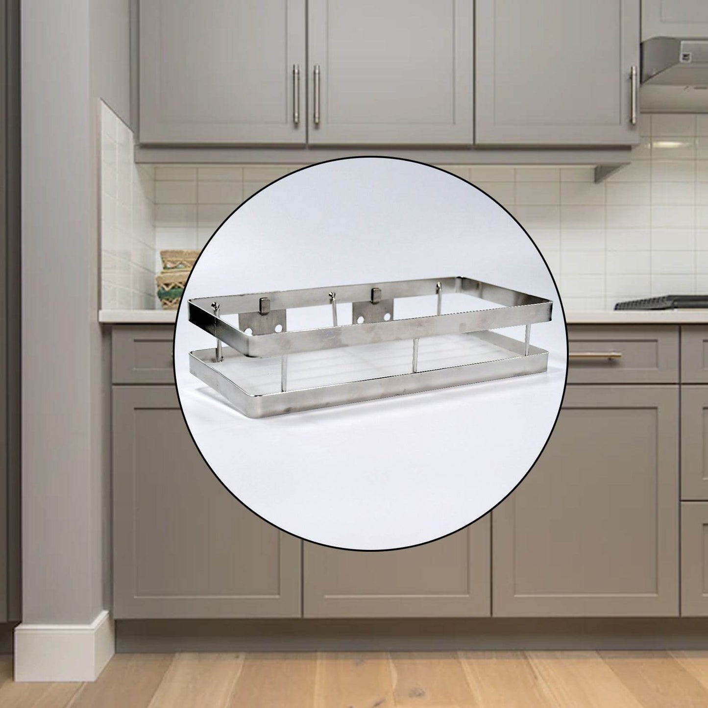 25 cm Metal Space Saving Multi - Purpose rack for Kitchen Storage Organizer Shelf Stand. - infinityexculsivestore.com