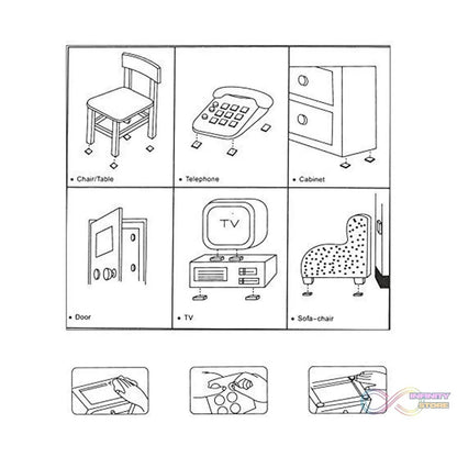 28 pc Rubber furniture Pads Self Sticking Non Slip Furniture Noise Insulation Pads - infinityexculsivestore.com