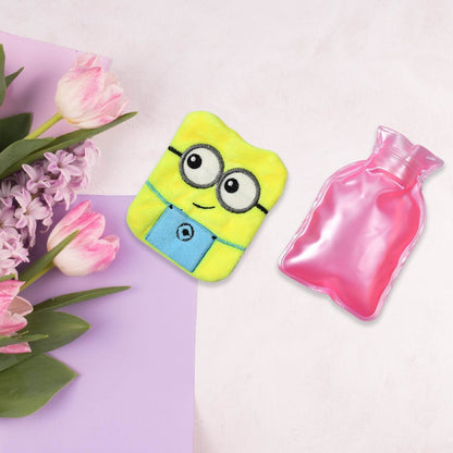 2Eye Minions small Hot Water Bag with Cover for Pain Relief, Neck, Shoulder Pain and Hand, Feet Warmer, Menstrual Cramps. - infinityexculsivestore.com