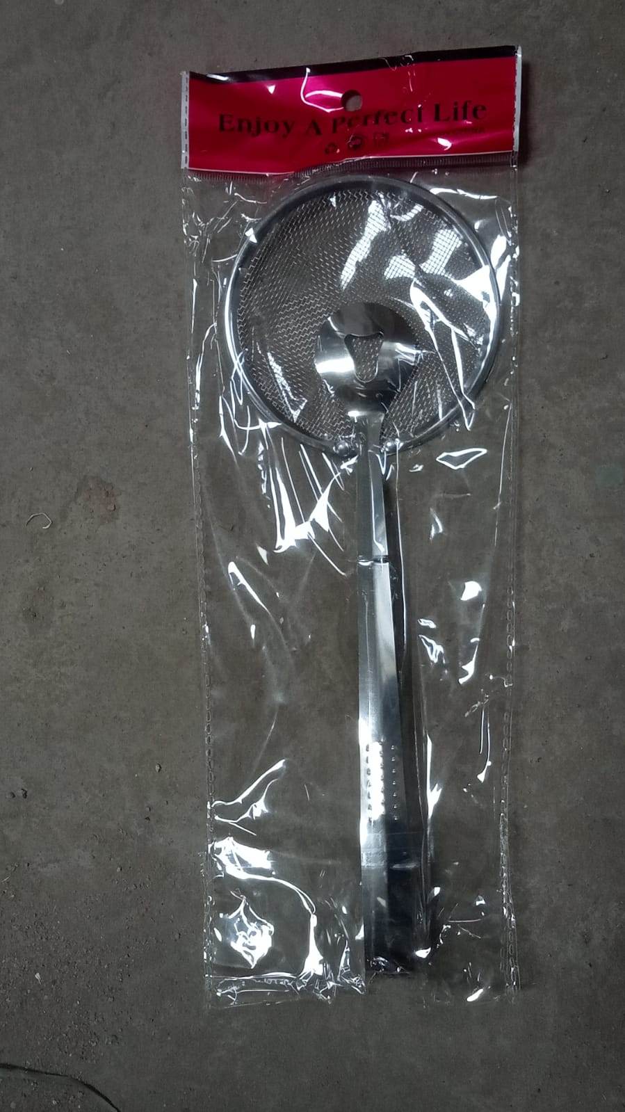 2In1 Stainless Steel Filter Spoon with Clip Food Kitchen Oil-Frying Multi-Functional - infinityexculsivestore.com