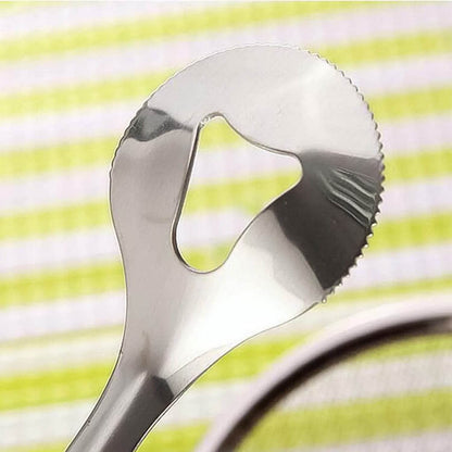 2In1 Stainless Steel Filter Spoon with Clip Food Kitchen Oil-Frying Multi-Functional - infinityexculsivestore.com