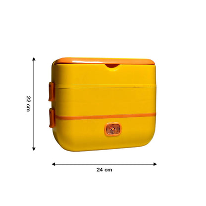 2Layer Electric Lunch Box for Office, Portable Lunch Warmer with Removable 4 Stainless Steel Container. - infinityexculsivestore.com