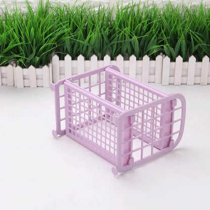 2Layer Foldable Plastic Small Storage Shelf / Rack (1 Pc / Mix Color) - infinityexculsivestore.com