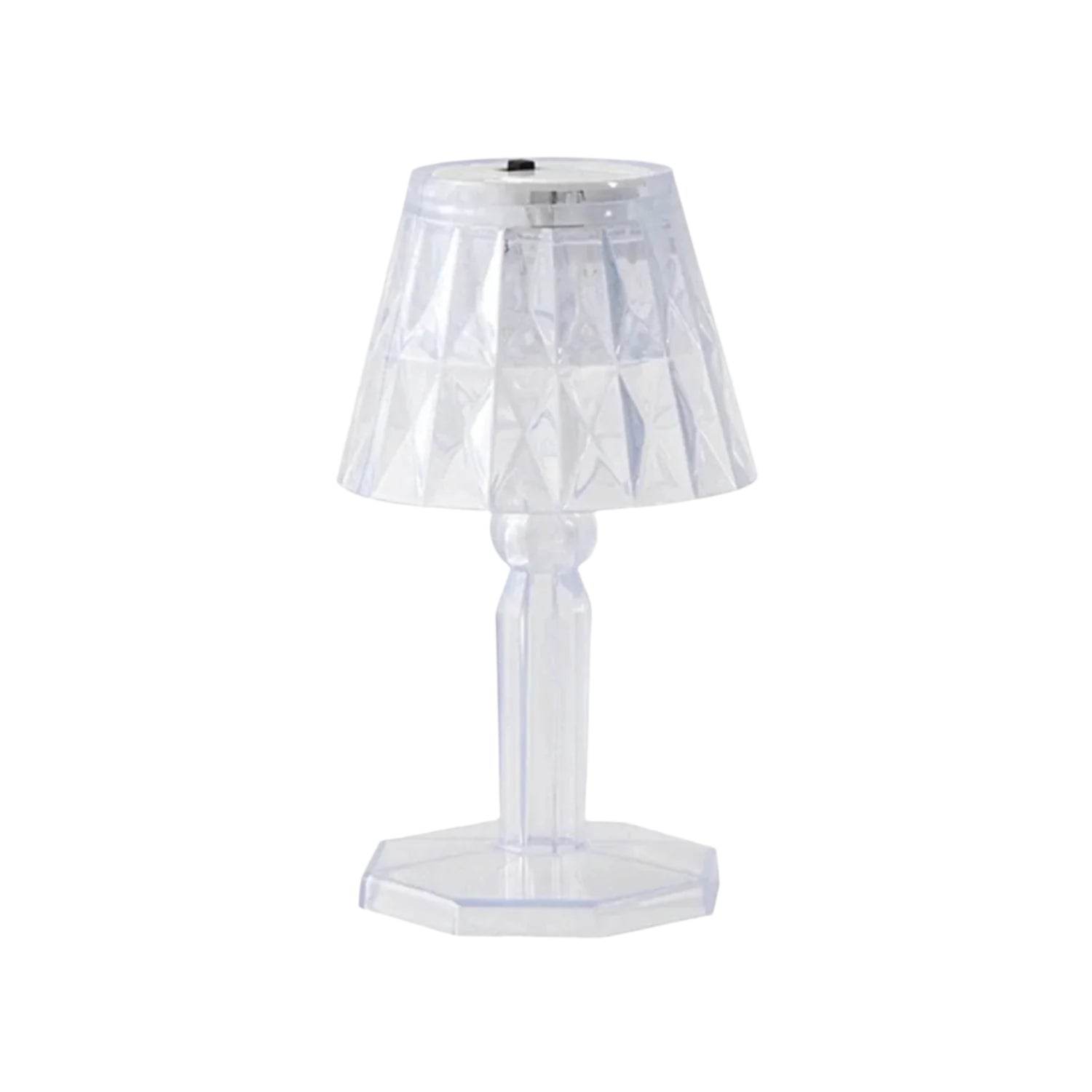 2in1 Transparent Mini Crystal Table Lamp with Reflection Light - infinityexculsivestore.com