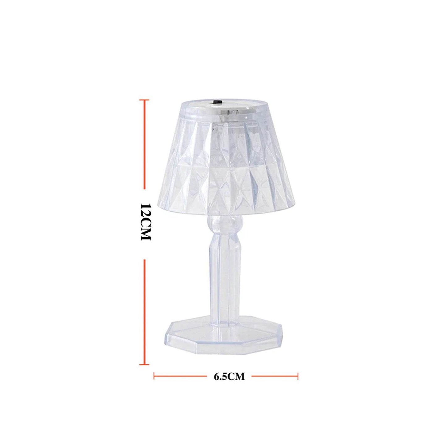 2in1 Transparent Mini Crystal Table Lamp with Reflection Light - infinityexculsivestore.com