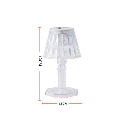2in1 Transparent Mini Crystal Table Lamp with Reflection Light - infinityexculsivestore.com