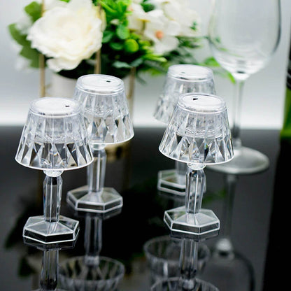 2in1 Transparent Mini Crystal Table Lamp with Reflection Light - infinityexculsivestore.com