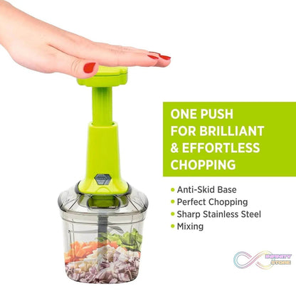 2in1 Press Vegetable Choppers for Kitchen (1100 ML) - infinityexculsivestore.com