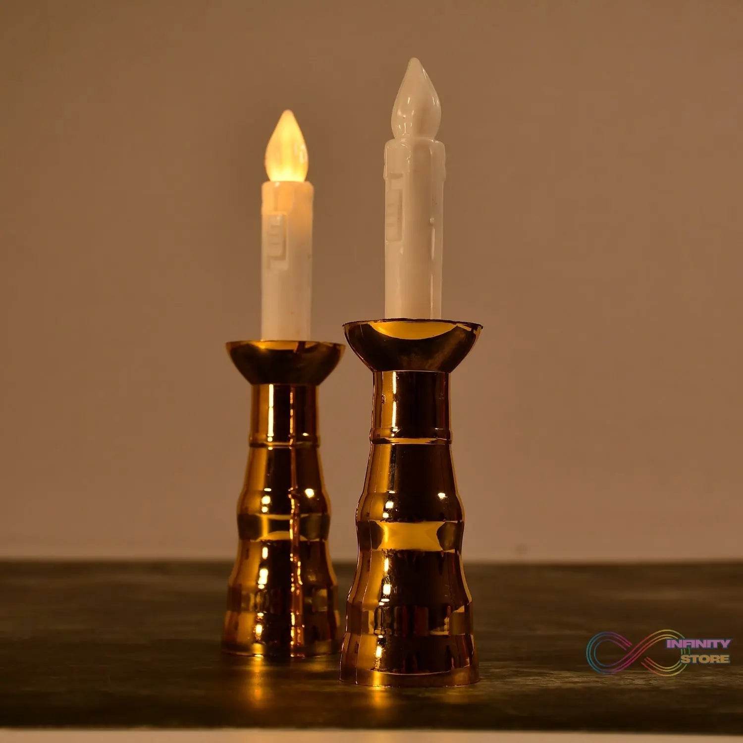 2pcs LED Candle Light Candles Flameless Lamp Indoor Window Decoration Wedding Party Decor Light - infinityexculsivestore.com