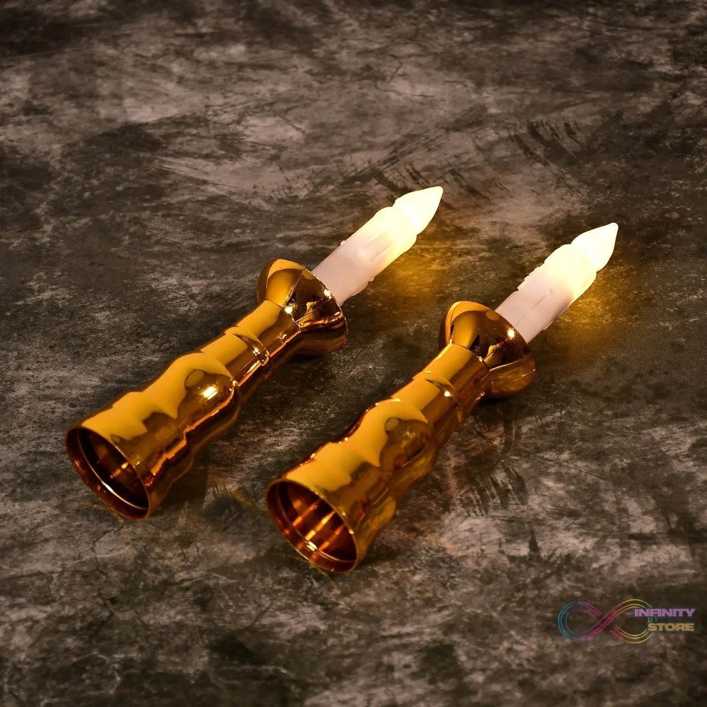 2pcs LED Candle Light Candles Flameless Lamp Indoor Window Decoration Wedding Party Decor Light - infinityexculsivestore.com