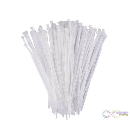 3.2x200 MM Nylon Self Locking Cable Ties, Heavy Duty Strong Zip Wire Tie. Pack of 100 - Black. - infinityexculsivestore.com
