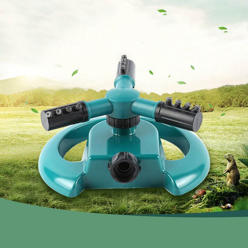 3 Arm 360Â° Sector Rotating Water Sprinkler Garden Pipe Hose Irrigation Yard - infinityexculsivestore.com